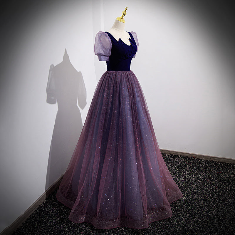 French Style Light Evening Dress Female Banquet Gradient Princess Dress