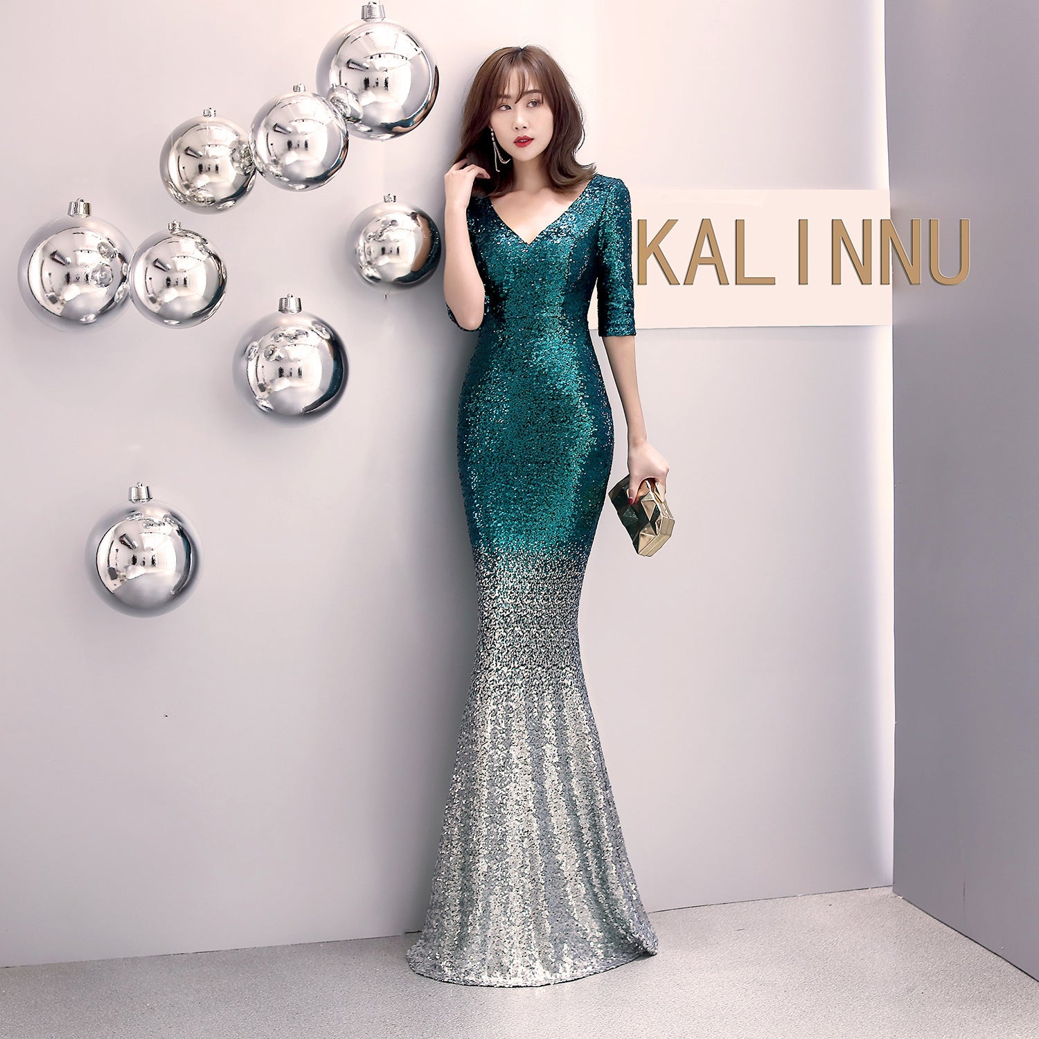 Fishtail Banquet Evening Dress Elegant Sexy Long