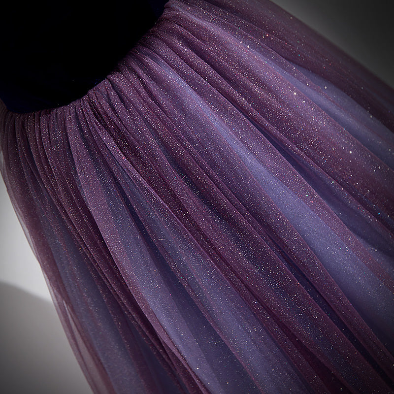 French Style Light Evening Dress Female Banquet Gradient Princess Dress