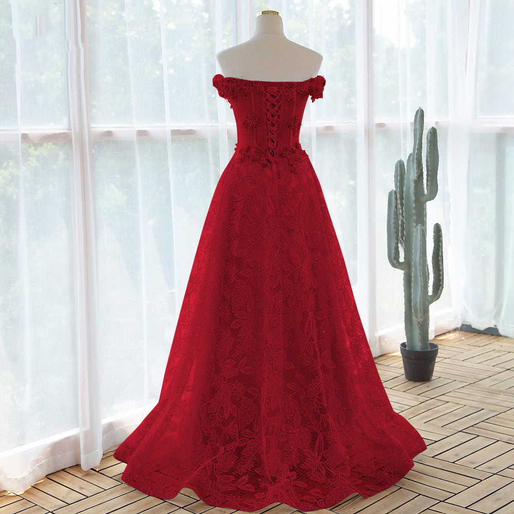 Lace Flower Dress Ball Gown