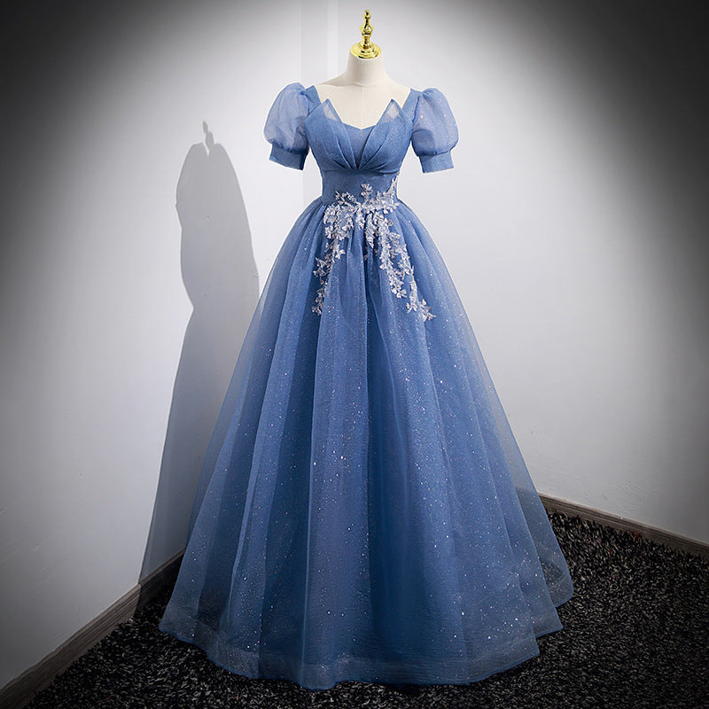 French Style Light Evening Dress Female Banquet Gradient Princess Dress